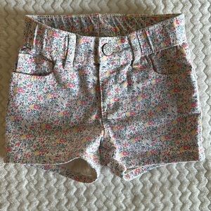 Gap flowered denim shorts